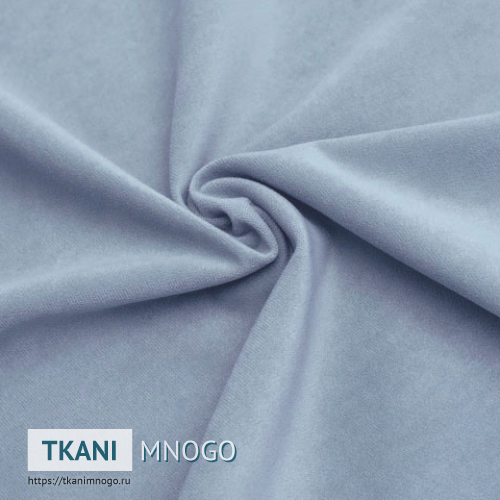 Фото фактуры велюра “19” (однотонный серый)