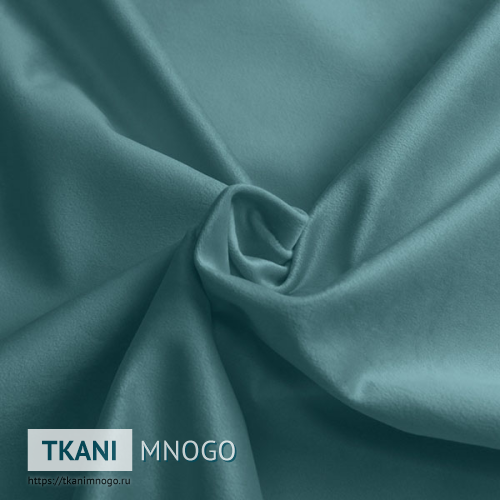 Фото обивки велюра “142” (однотонный голубой)