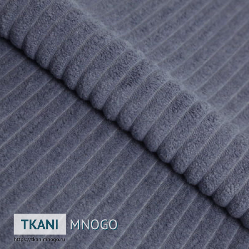 Фото внешнего вида велюра “79” (однотонный, полоса синий, серый)