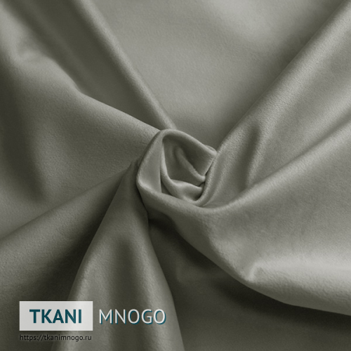 Фото внешнего вида велюра “MR-30” (однотонный серый)